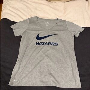 Nike Gray Short Sleeve Tee with Navy Logo